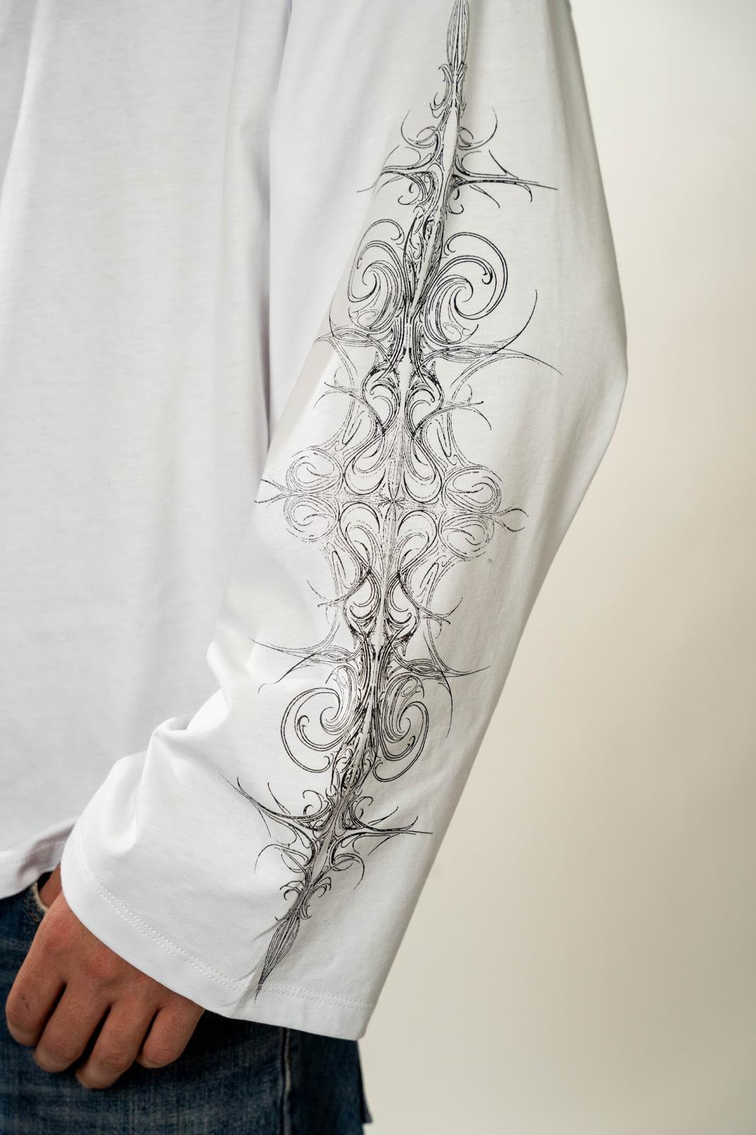 Ornamented sleeves - (Off white long sleeves)